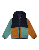 Deux par Deux ⚜ Veste en sherpa - Bloc de couleurs marine - Deux par deux vendu par Veille sur toi