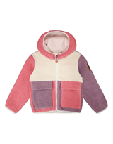 Deux par Deux ⚜ Veste en sherpa - Bloc de couleurs rose - Deux par deux vendu par Veille sur toi