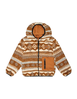 Deux par Deux ⚜ Veste réversible en sherpa - Brun Aztec - Deux par deux vendu par Veille sur toi