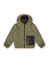 Deux par Deux ⚜ Veste réversible en sherpa - Vert kaki - Deux par deux vendu par Veille sur toi