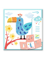 Djeco DJ00028 Ensemble coloriage créatif - 3 pochoirs pour une image - Djeco vendu par Veille sur toi