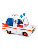 Djeco DJ05468 Voiture Crazy Motors - Hurry ambulance - Djeco vendu par Veille sur toi