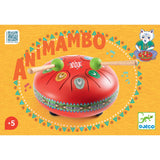 Djeco DJ06039 Tambour à languettes en métal Animambo - Rouge - Djeco vendu par Veille sur toi