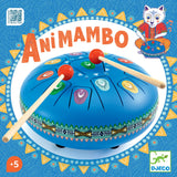 Djeco DJ06040 Grand tambour à languettes en métal Animambo - 11 notes - Djeco vendu par Veille sur toi