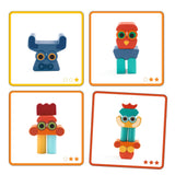 Djeco DJ06439 Blocs en bois à empiler - Ze Faces - Djeco vendu par Veille sur toi