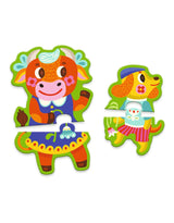 Djeco DJ08266 Casse-tête 16 pièces - Grands & petits à la ferme - Djeco vendu par Veille sur toi