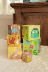 Djeco DJ08510 Boîtes à empiler - Cubes arc-en-ciel - Djeco vendu par Veille sur toi