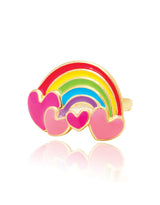 Girl Nation GN-J231R Bague en émail - arc-en-ciel - Girl Nation vendu par Veille sur toi
