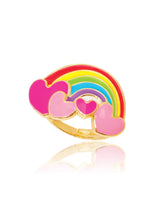 Girl Nation GN-J231R Bague en émail - arc-en-ciel - Girl Nation vendu par Veille sur toi
