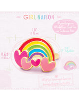 Girl Nation GN-J231R Bague en émail - arc-en-ciel - Girl Nation vendu par Veille sur toi