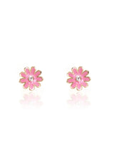 Girl Nation GN-J321s05 Boucles d'oreilles en émail - Marguerite Rose - Girl Nation vendu par Veille sur toi