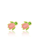 Girl Nation GN-J366s Boucles d'oreilles en émail - Tortue - Girl Nation vendu par Veille sur toi