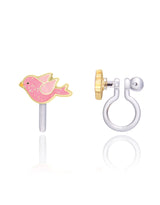 Girl Nation GN-J454SC Boucles d'oreilles à clip en émail - Oiseau scintillant - Girl Nation vendu par Veille sur toi