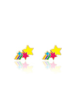 Girl Nation GN-J508S Boucles d'oreilles en émail - Étoiles filantes - Girl Nation vendu par Veille sur toi