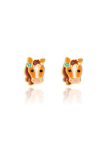 Girl Nation GN-J531S Boucles d'oreilles en émail - Joli Poney - Girl Nation vendu par Veille sur toi