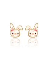Girl Nation GN-J534S Boucles d'oreilles en émail - Lapin - Girl Nation vendu par Veille sur toi