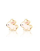 Girl Nation GN-J534S02 Boucles d'oreilles en émail - Lapin Brillant - Girl Nation vendu par Veille sur toi