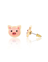 Girl Nation GN-J535S Boucles d'oreilles en émail - Cochon Précieux - Girl Nation vendu par Veille sur toi