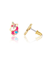 Girl Nation GN-J537S02 Boucles d'oreilles en émail - Licorne - Girl Nation vendu par Veille sur toi