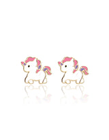 Girl Nation GN-J537S08 Boucles d'oreilles en émail - Licorne magique - Girl Nation vendu par Veille sur toi
