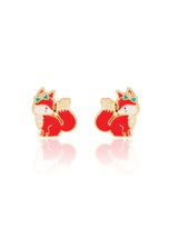 Girl Nation GN-J539s05 Boucles d'oreilles en émail - Renard Chic - Girl Nation vendu par Veille sur toi