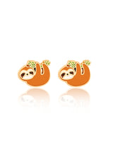 Girl Nation GN-J544S Boucles d'oreilles en émail - Paresseux - Girl Nation vendu par Veille sur toi