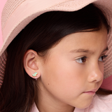 Girl Nation GN-J547sC Boucles d'oreilles à clip en émail - Crocodile - Girl Nation vendu par Veille sur toi