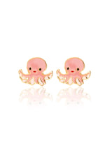 Girl Nation GN-J553S Boucles d'oreilles en émail - Pieuvre - Girl Nation vendu par Veille sur toi