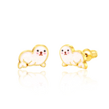 Girl Nation GN-J555s Boucles d'oreilles en émail - Phoque - Girl Nation vendu par Veille sur toi