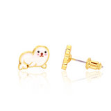 Girl Nation GN-J555s Boucles d'oreilles en émail - Phoque - Girl Nation vendu par Veille sur toi