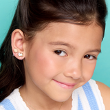 Girl Nation GN-J555sC Boucles d'oreilles à clip en émail - Phoque - Girl Nation vendu par Veille sur toi