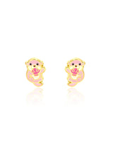 Girl Nation GN-J556s Boucles d'oreilles en émail - Loutre - Girl Nation vendu par Veille sur toi