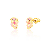 Girl Nation GN-J556s Boucles d'oreilles en émail - Loutre - Girl Nation vendu par Veille sur toi