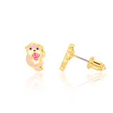 Girl Nation GN-J556s Boucles d'oreilles en émail - Loutre - Girl Nation vendu par Veille sur toi