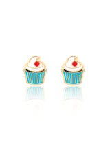 Girl Nation GN-J564S Boucles d'oreilles en émail - Cupcake - Girl Nation vendu par Veille sur toi
