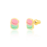 Girl Nation GN-J565s07 Boucles d'oreilles en émail - Les petits macarons - Girl Nation vendu par Veille sur toi