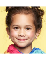 Girl Nation GN-J572S05 Boucles d'oreilles en émail - Chat rose - Girl Nation vendu par Veille sur toi