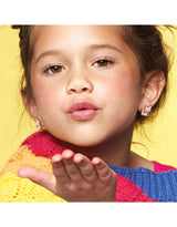 Girl Nation GN-J572s05c Boucles d'oreilles à clip en émail - Chat rose - Girl Nation vendu par Veille sur toi