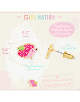 Girl Nation GN-J573s Boucles d'oreilles en émail - Hérisson - Girl Nation vendu par Veille sur toi