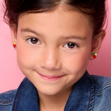 Girl Nation GN-J592sC Boucles d'oreilles à clip en émail - Fraise mignonne - Girl Nation vendu par Veille sur toi