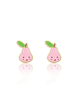 Girl Nation GN-J593s Boucles d'oreilles en émail - Poire rose - Girl Nation vendu par Veille sur toi