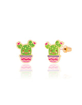 Girl Nation GN-J597s08 Boucles d'oreilles en émail - Cactus - Girl Nation vendu par Veille sur toi