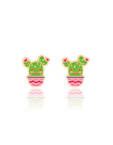 Girl Nation GN-J597s08 Boucles d'oreilles en émail - Cactus - Girl Nation vendu par Veille sur toi
