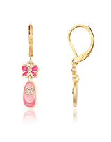 Girl Nation GN-J621E Boucles d'oreilles suspendues - Chaussons de ballet - Girl Nation vendu par Veille sur toi