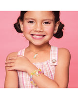 Girl Nation GN-J6647N Collier douce petite -  Lapin et fleurs - Girl Nation vendu par Veille sur toi