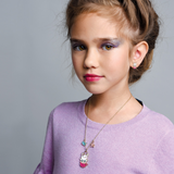 Girl Nation GN-J7114GS Coffret cadeau collier & boucles d'oreilles - Lapin sirène rose - Girl Nation vendu par Veille sur toi