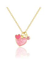 Girl Nation GN-J7134GS Coffret cadeau collier & boucles d'oreilles - Coeur à coeur - Girl Nation vendu par Veille sur toi