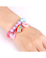 Girl Nation GN-J802B Bracelet - Coeur arc-en-ciel - Girl Nation vendu par Veille sur toi