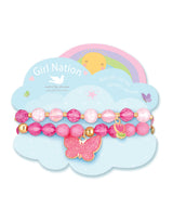 Girl Nation GN-J821B Duo de bracelets - Fièvre du printemps - Girl Nation vendu par Veille sur toi