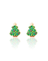 Girl Nation GN-JX512s Boucles d'oreilles en émail - Sapin de Noël joyeux - Girl Nation vendu par Veille sur toi